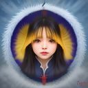日本娱乐内容编辑林悠的证件照，微笑面对镜头，穿着简约衬衫